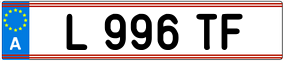 Trailer License Plate